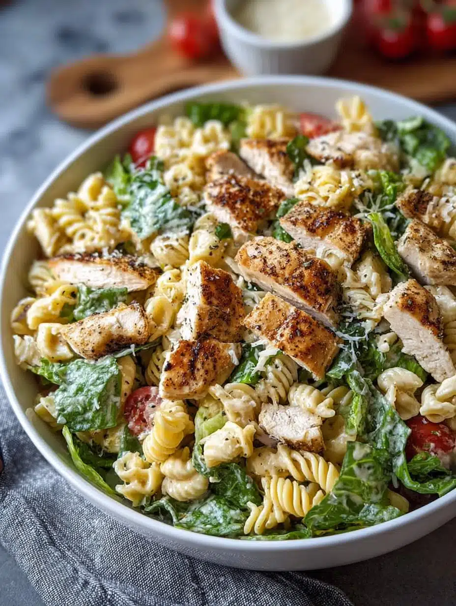 Chicken Caesar Pasta Salad