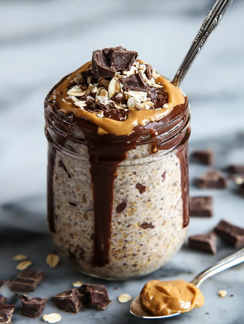 Chocolate Peanut Butter Overnight Oats