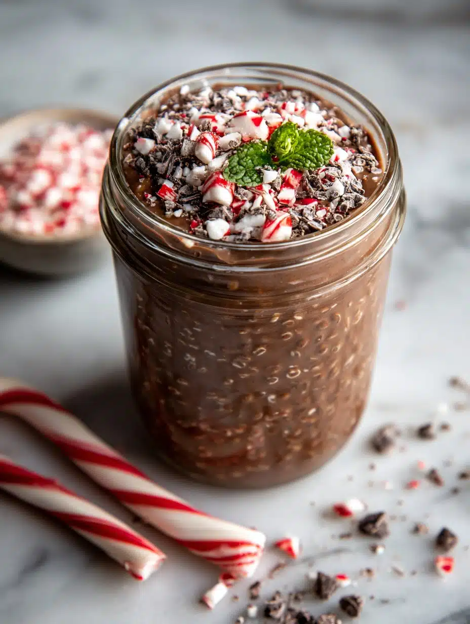 Chocolate Peppermint Overnight Oats