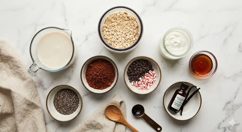 Chocolate Peppermint Overnight Oats