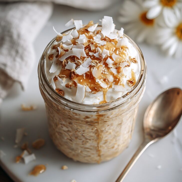 Coconut Cream Pie Overnight Oats