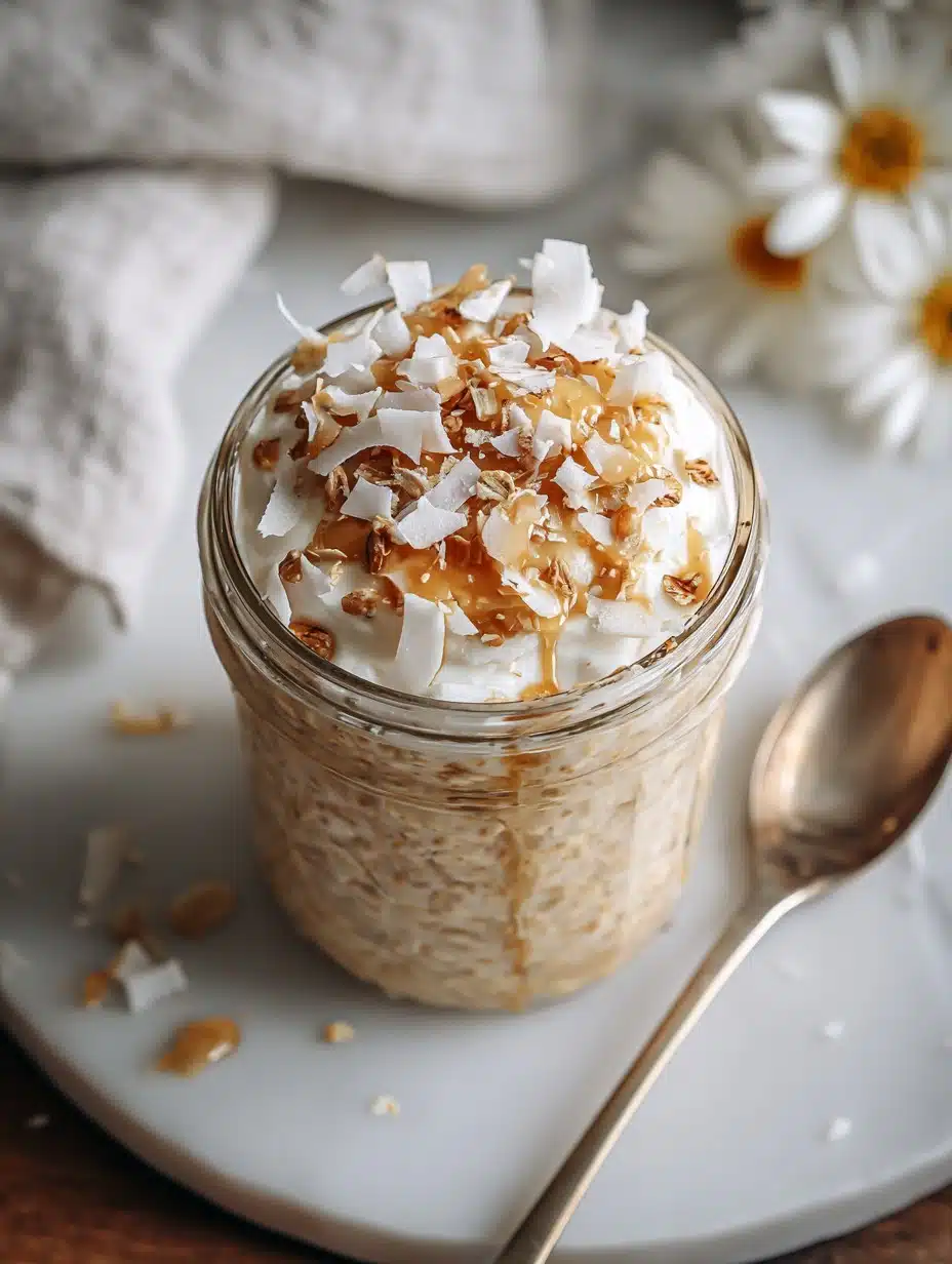Coconut Cream Pie Overnight Oats
