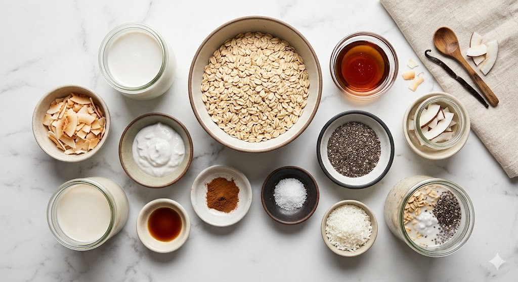 Coconut Cream Pie Overnight Oats