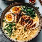 Creamy Garlic Chicken Ramen Recipe