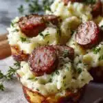 Crispy St. Patrick’s Irish Sausages and Mashed Potatoes Cups