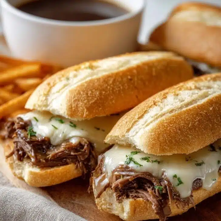 Crockpot French Dip Sandwiches