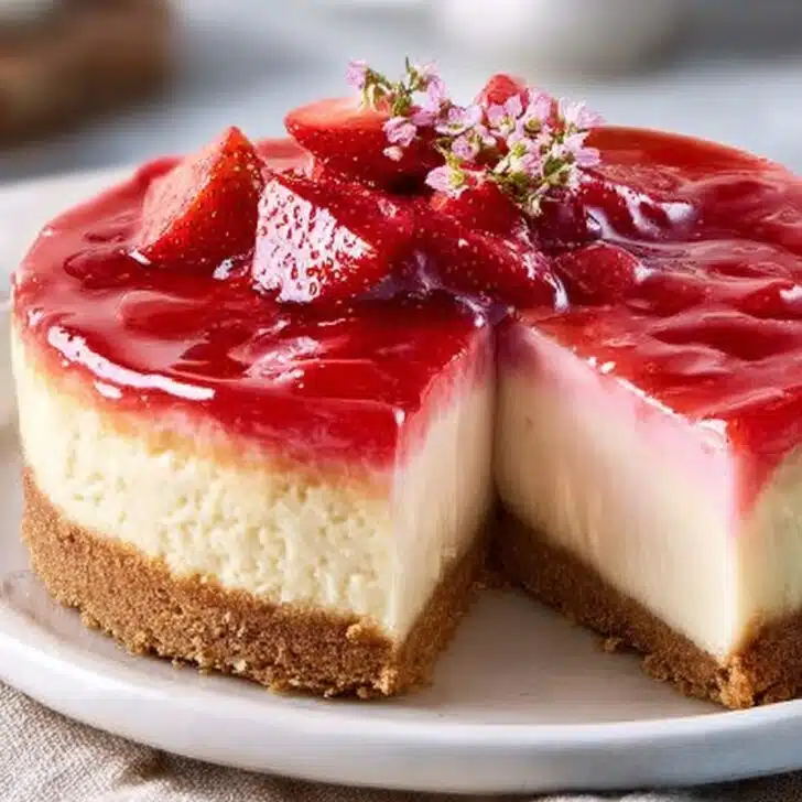 Decadent Guava Cheesecake with Fruity Guava Compote Bliss