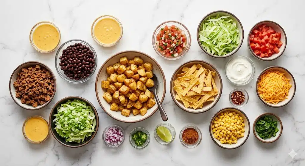 Easy Loaded Potato Taco Bowl