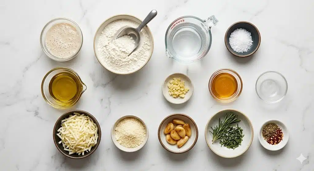 Garlic Sourdough Focaccia: The Ultimate Cheesy & Garlicky Recipe