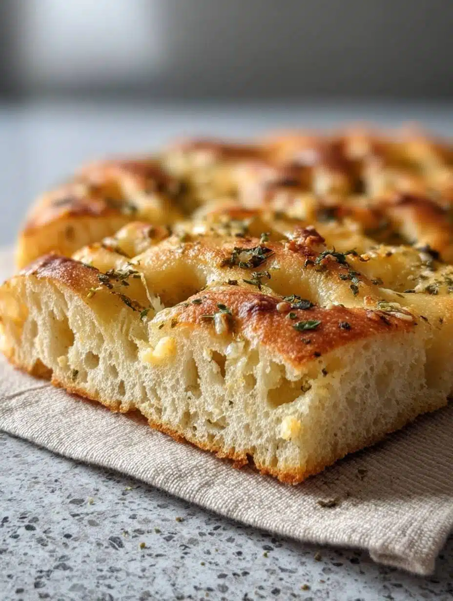 Garlic Sourdough Focaccia: The Ultimate Cheesy & Garlicky Recipe