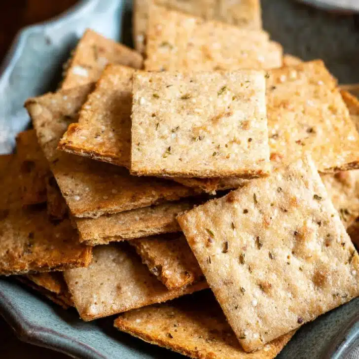 Gluten Free Sourdough Discard Crackers