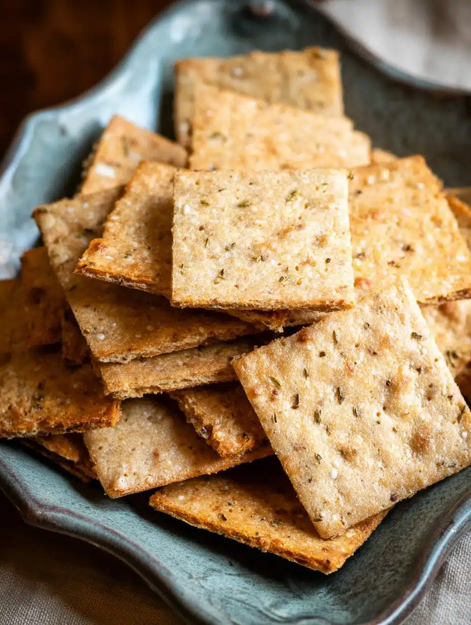 Gluten Free Sourdough Discard Crackers