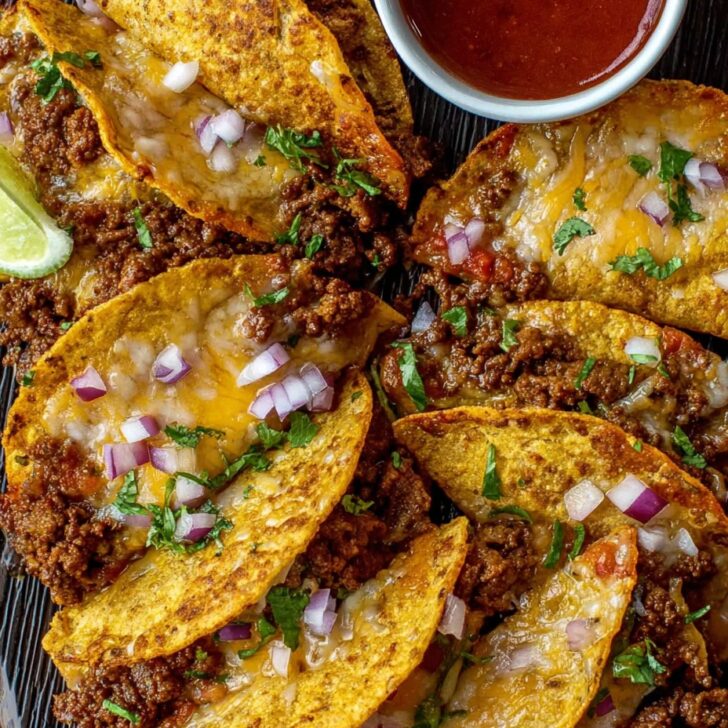 Ground Beef Baked Tacos