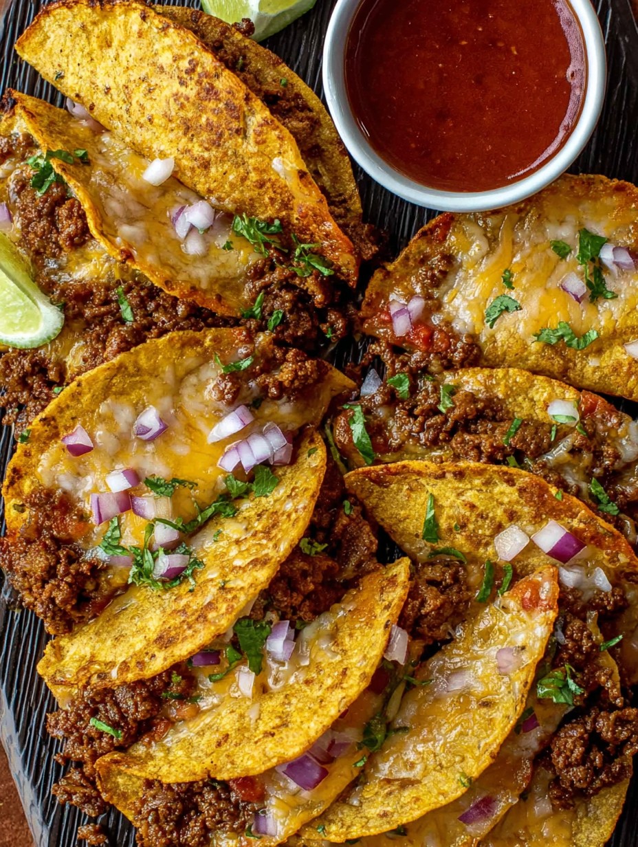 Ground Beef Baked Tacos
