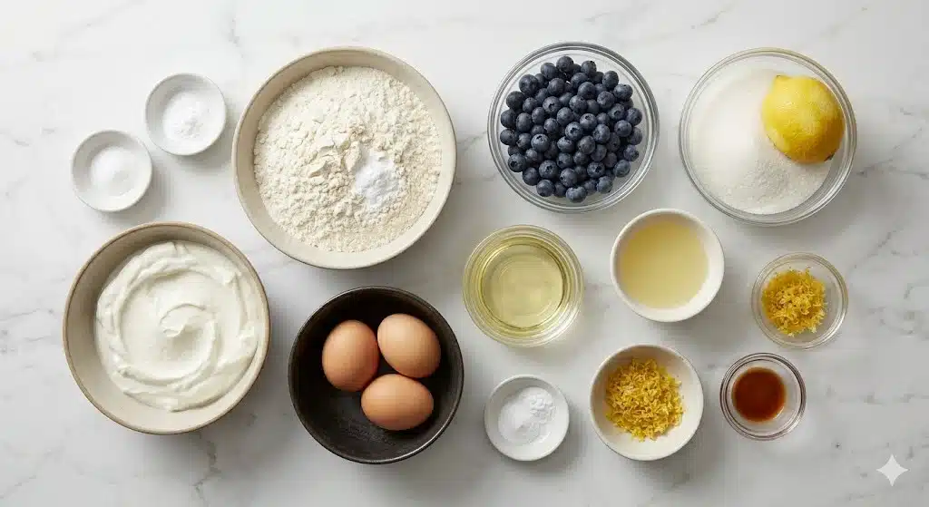Lemon Blueberry Yogurt Loaf