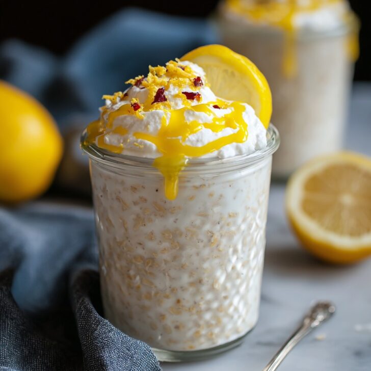 Lemon Cheesecake Overnight Oats