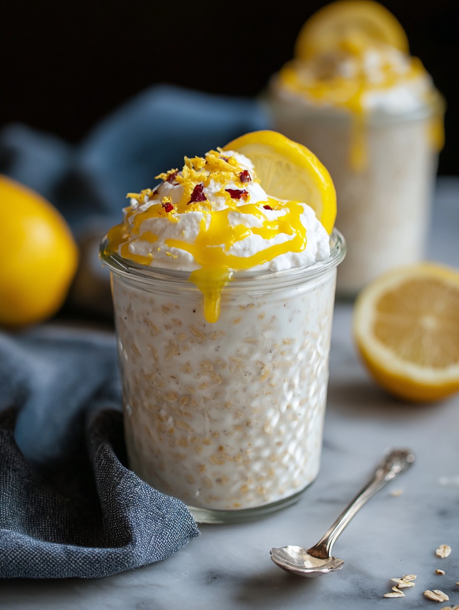 Lemon Cheesecake Overnight Oats
