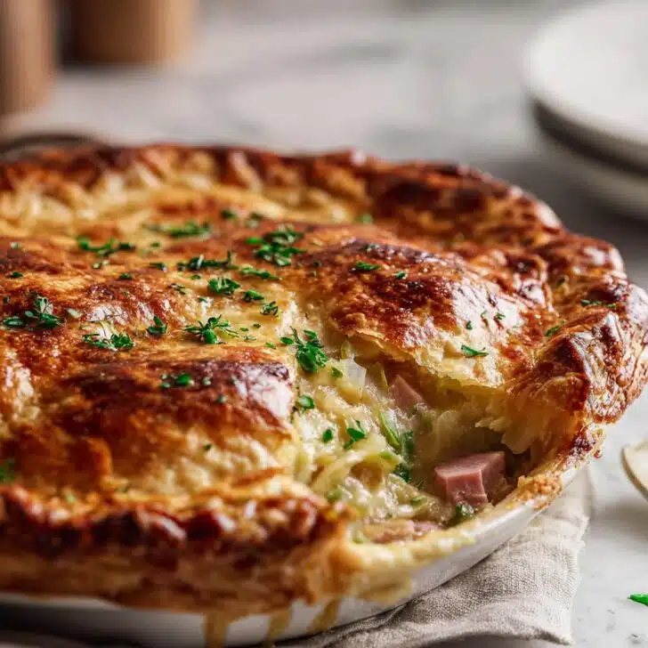 Lucky Irish Ham and Cabbage Pie