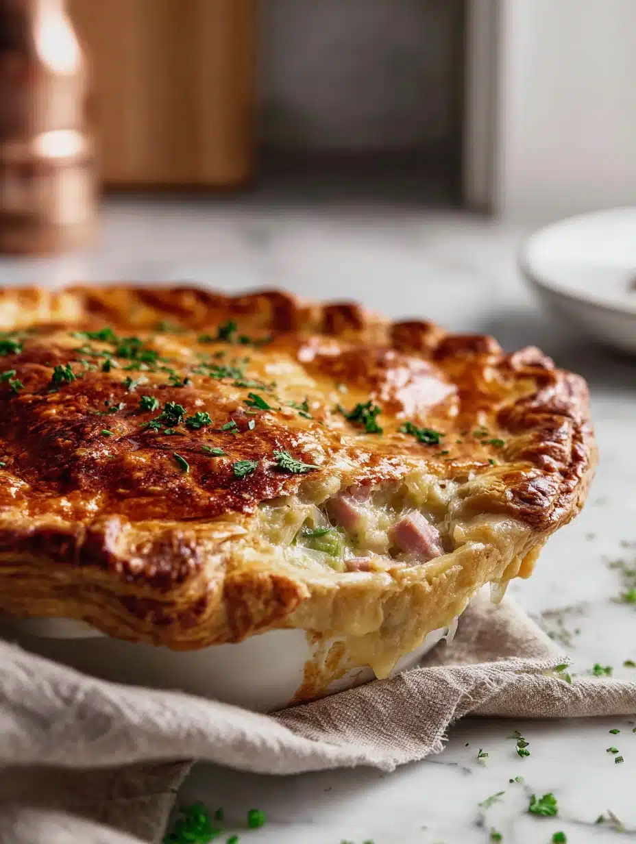 Lucky Irish Ham and Cabbage Pie