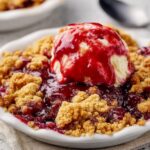 Peanut Butter and Jelly Cobbler