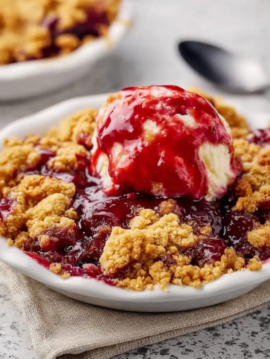 Peanut Butter and Jelly Cobbler