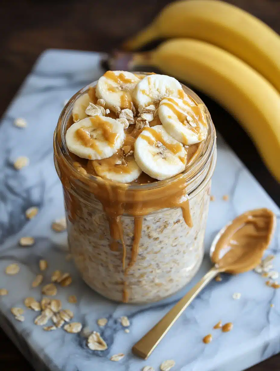 Peanut Butter Banana Overnight Oats