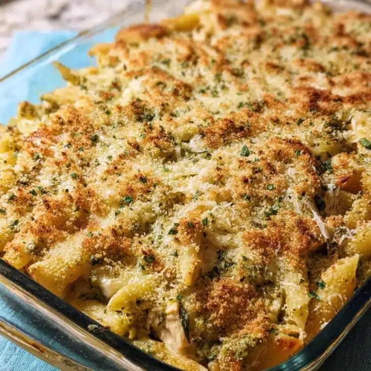 Pesto Chicken Penne Casserole