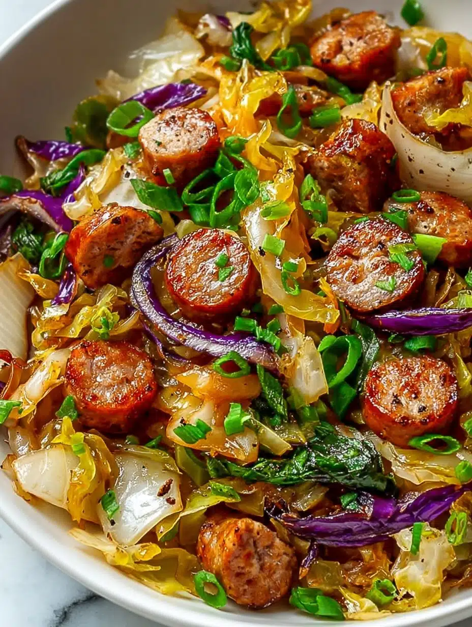 Sausage and Cabbage Stir Fry