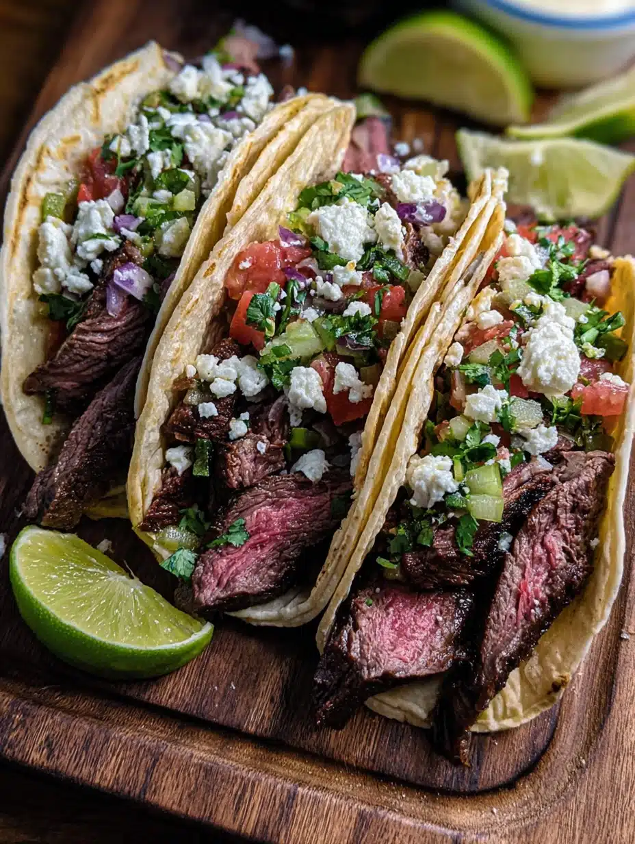 Savory Skirt Steak Tacos