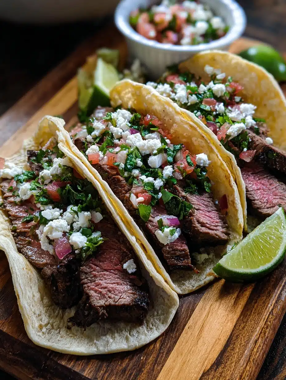 Savory Skirt Steak Tacos