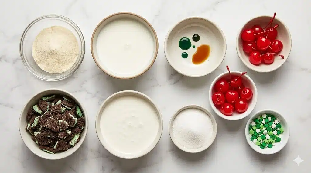 Shamrock Shake Pudding Cups