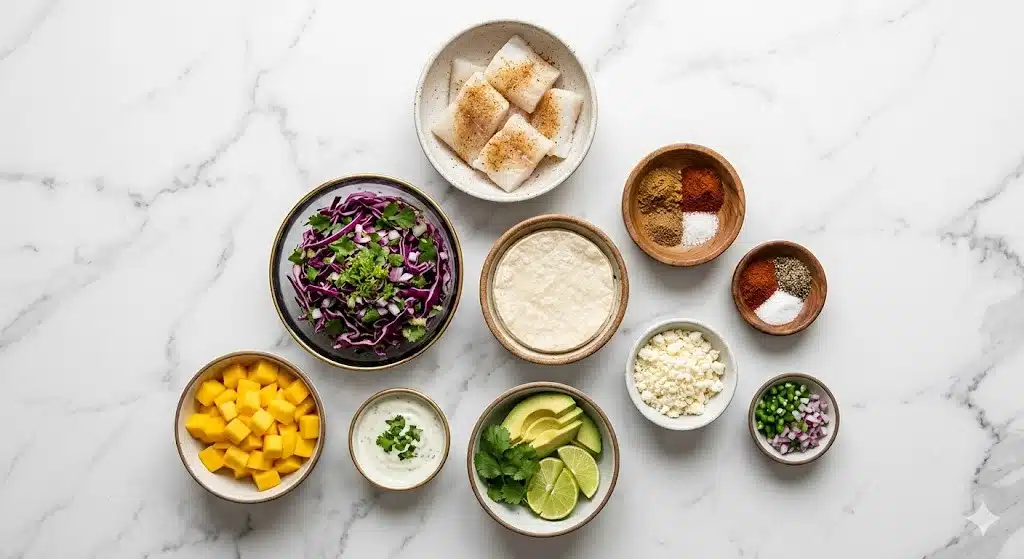 Simple Grilled Fish Tacos with Cabbage Slaw