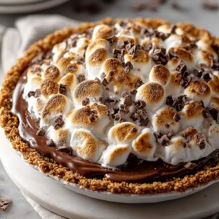 S'mores Campfire Pie Indoor