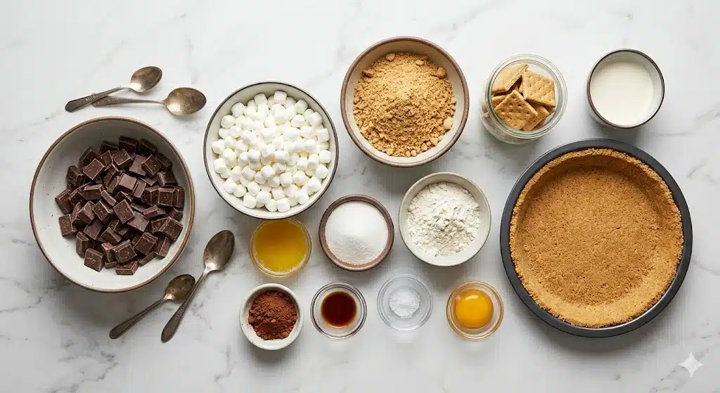 S'mores Campfire Pie Indoor