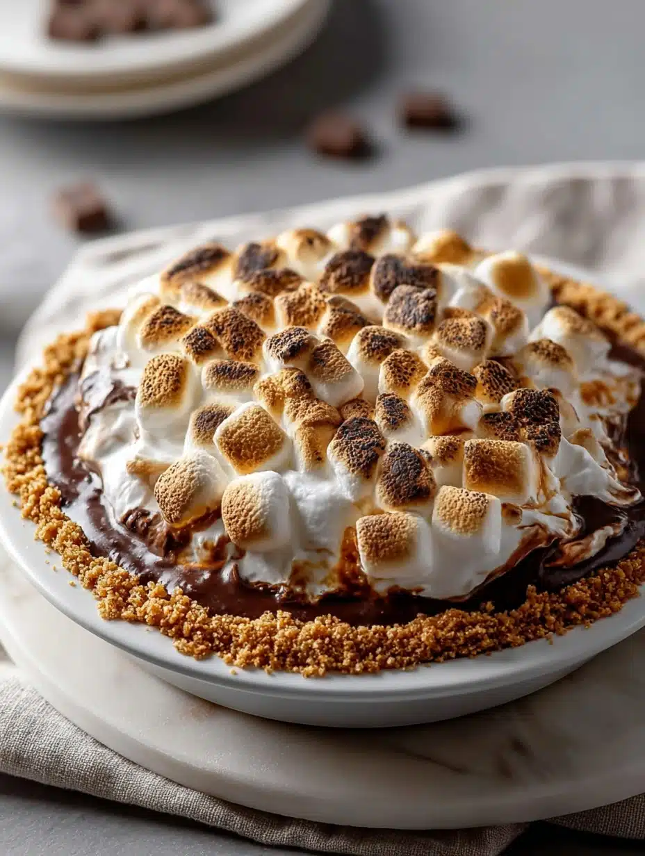 S'mores Campfire Pie Indoor
