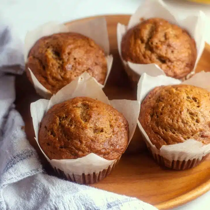 Sourdough Discard Banana Muffins