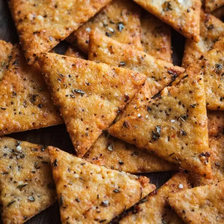Sourdough Discard Pizza Crackers