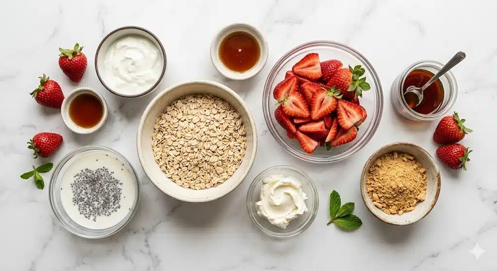 Strawberry Cheesecake Overnight Oats