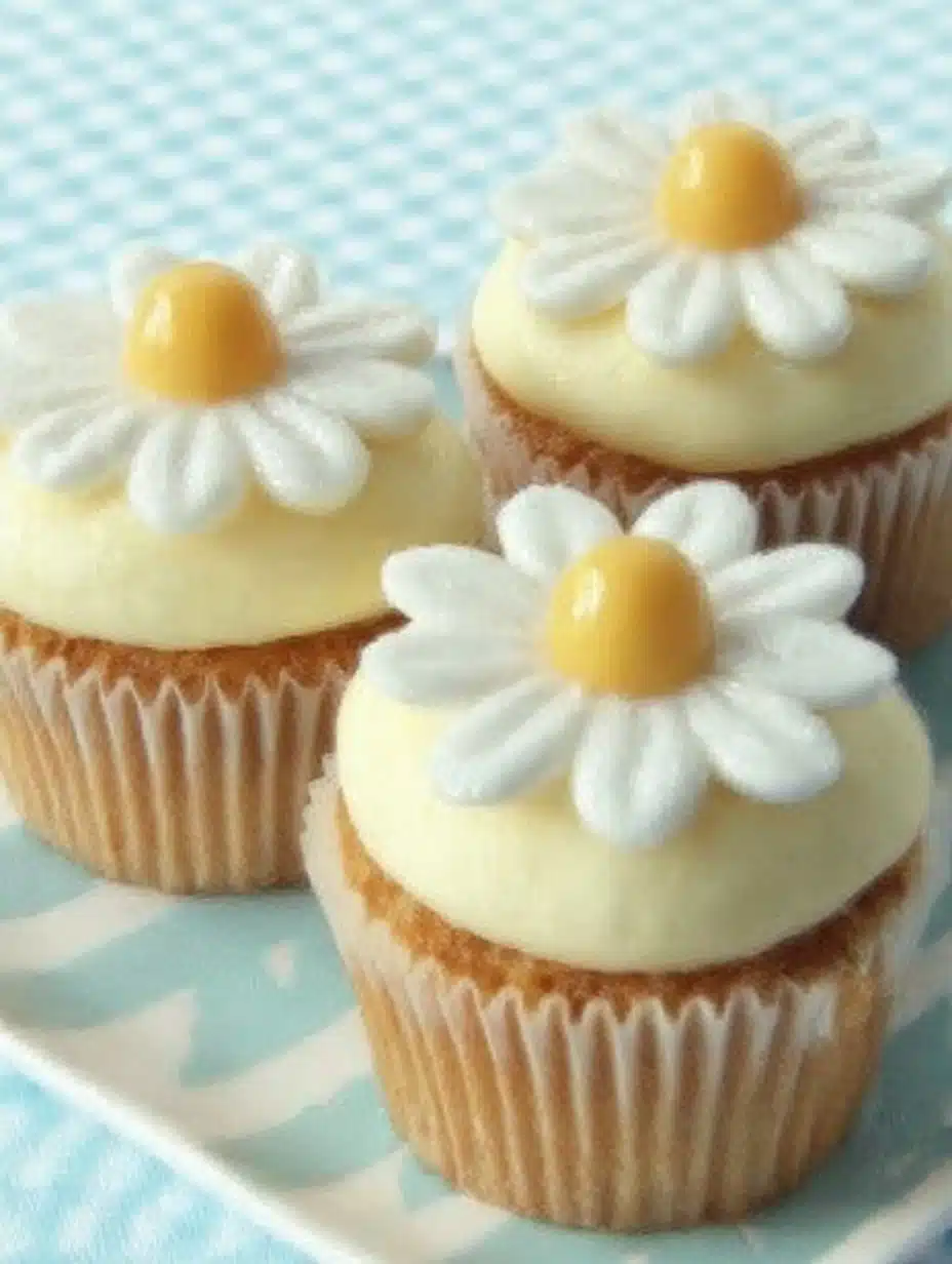 Super Cute Daisy Cupcakes