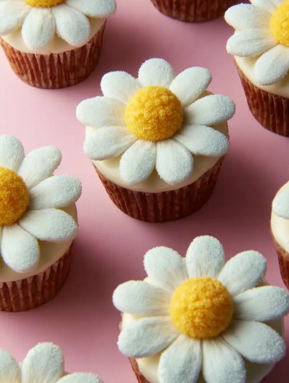Super Cute Daisy Cupcakes