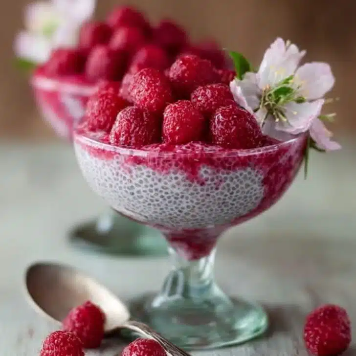 Vanilla Raspberry Chia Pudding