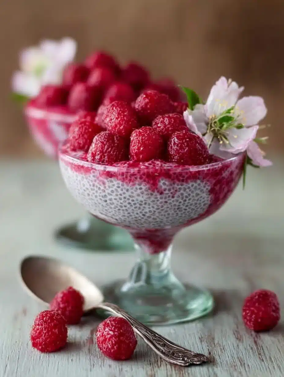 Vanilla Raspberry Chia Pudding