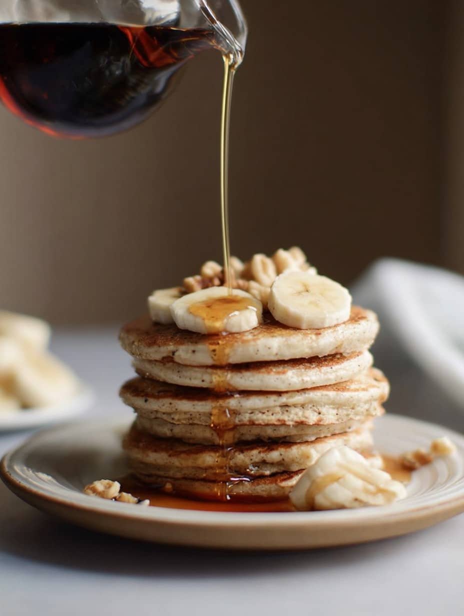 Vegan Sourdough Banana Pancakes