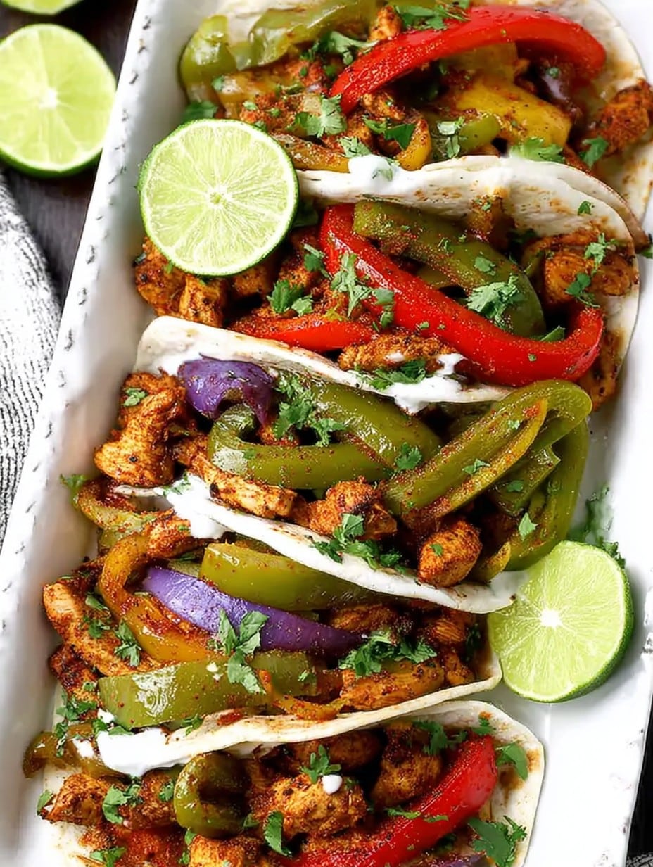 30 Minute Sheet Pan Chicken Fajitas