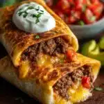 Beef and Cheese Chimichangas Recipe