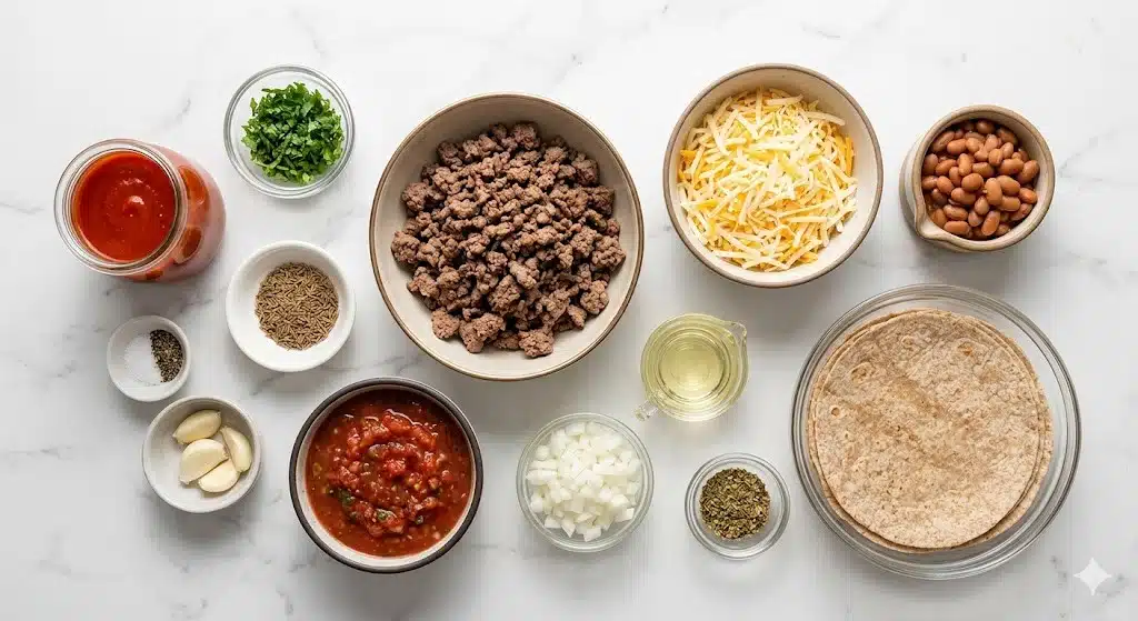 Beef and Cheese Chimichangas Recipe