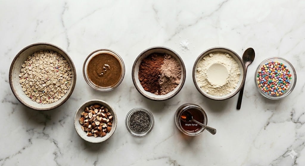 Birthday Cake Batter Protein Balls