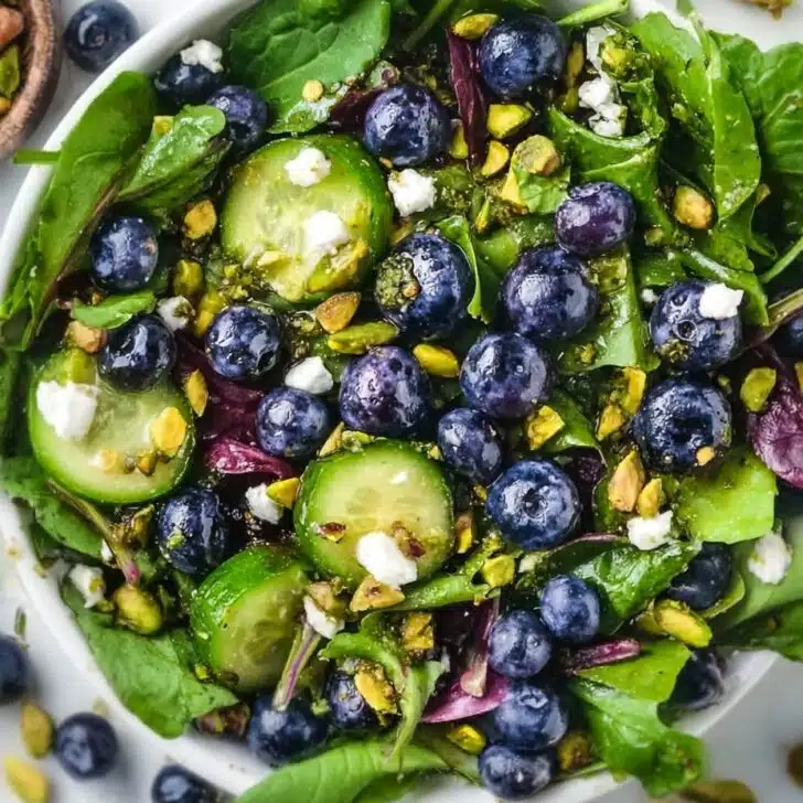 Blueberry Pistachio Spring Salad