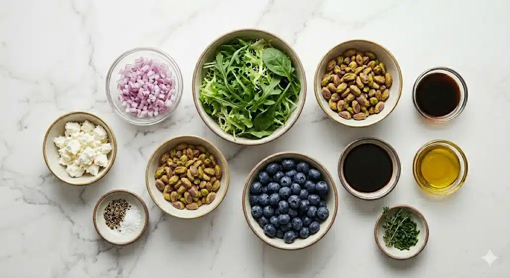 Blueberry Pistachio Spring Salad