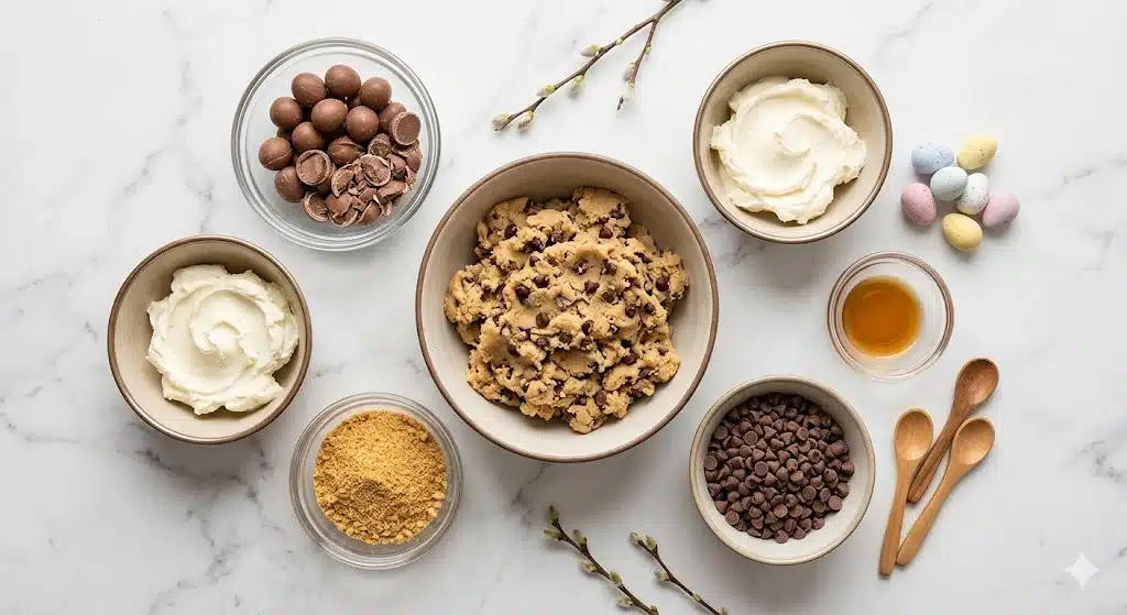 Cadbury Egg Cookie Dough Bites